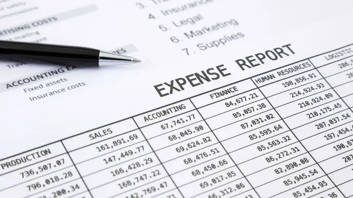 image of expense report